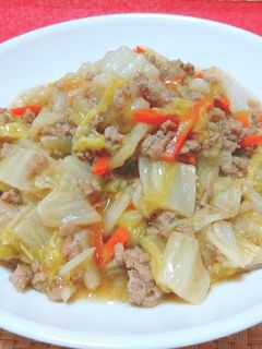 【龍愛】豚ひき肉と白菜のトロミ煮-レシピのメイン写真