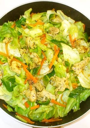 豚肉とキャベツのカレー粉野菜炒め♪簡単-レシピのメイン写真