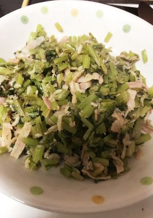 カブの葉の炒め物-レシピのメイン写真