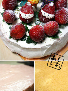 クリスマスに苺ムースのショートケーキ-レシピのメイン写真