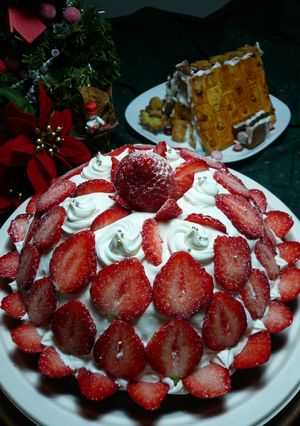 ☆豪華いちごのデコレーションケーキ☆-レシピのメイン写真