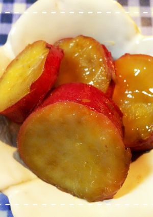 皮ごと切って煮るだけ！さつまいもの甘露煮-レシピのメイン写真