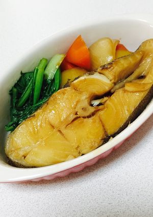 カレイの煮付けとごちゃ炊き-QC使用--レシピのメイン写真