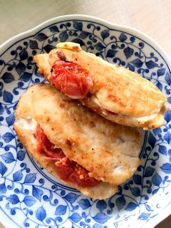 ササミのトマチー挟み焼き-レシピのメイン写真