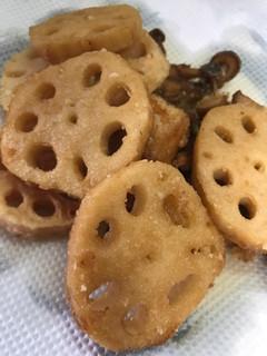簡単レンコンの醤油しょうが天ぷら-レシピのメイン写真