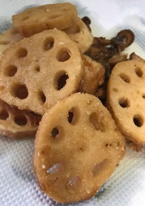 簡単レンコンの醤油しょうが天ぷら-レシピのメイン写真