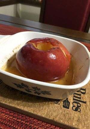 ❄︎冬季限定❄︎ レンジで簡単焼きりんご-レシピのメイン写真