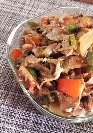 豚肉とたっぷり野菜の甘辛炒め-レシピのメイン写真