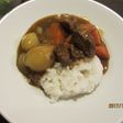 保温調理器によるすじ肉・牛肉混合カレー