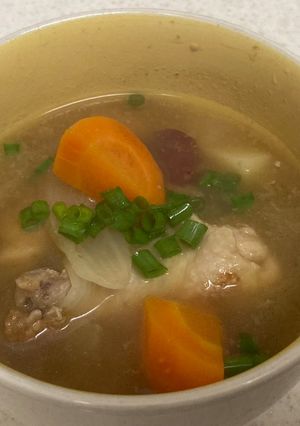 鶏手羽元と根菜のスープ-レシピのメイン写真