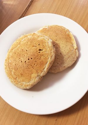 ふわふわ全粒粉パンケーキ-レシピのメイン写真
