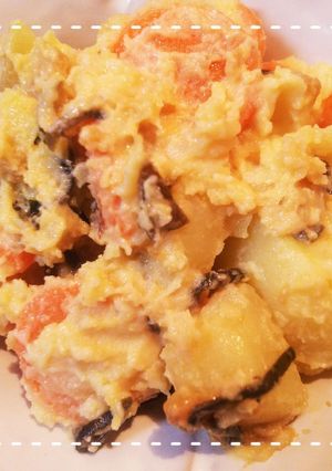 レンジだけで簡単！塩昆布ポテトサラダ-レシピのメイン写真