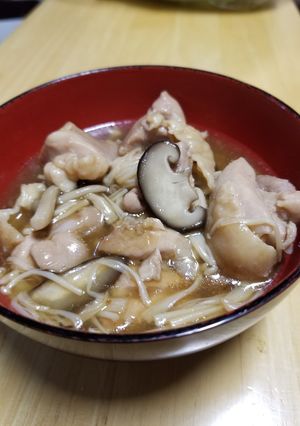 キノコと鶏肉の煮物-レシピのメイン写真