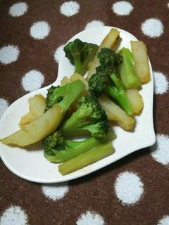 ブロッコリーとじゃが芋ゆず胡椒ポン酢炒め-レシピのメイン写真