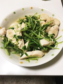 ささ身と豆苗の塩レモン炒め-レシピのメイン写真