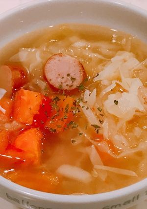 千切りキャベツの、コンソメスープ！-レシピのメイン写真