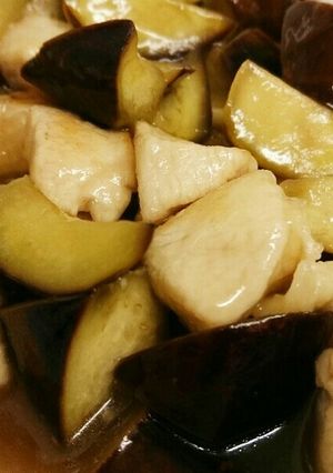鶏となすの甘酢タレ炒め-レシピのメイン写真