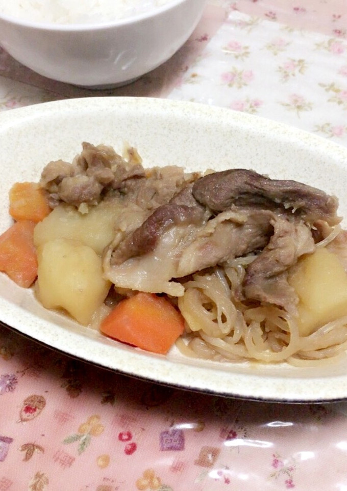 人参としらたきを加えた肉じゃが-レシピのメイン写真