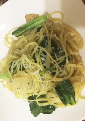 じゃこと小松菜のにんにくパスタ-レシピのメイン写真