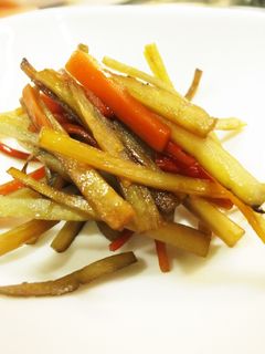 子供も喜ぶきんぴらごぼう-レシピのメイン写真