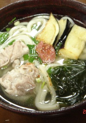 具たくさんのあっさり味おうどん♪-レシピのメイン写真