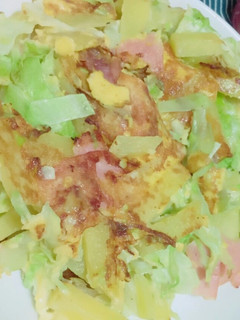 じゃがいもとキャベツのお好み焼き風-レシピのメイン写真