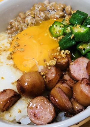 ガツガツいける！ネバネバ丼-レシピのメイン写真