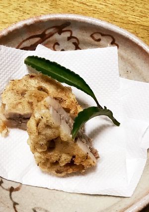 秋の味覚 レンコンのはさみ揚げ-レシピのメイン写真