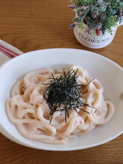 5分でできる!電子レンジで明太子うどん♪-レシピのメイン写真