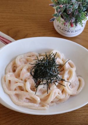 5分でできる！電子レンジで明太子うどん♪-レシピのメイン写真