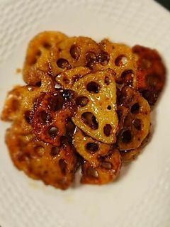 れんこんの甘辛炒め-レシピのメイン写真