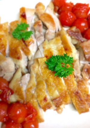 柔らかパリパリ！鶏もも肉の塩焼き-レシピのメイン写真