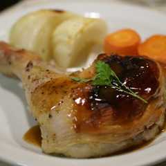 รูปของ 鶏骨付きもも肉のペッパーチキン
