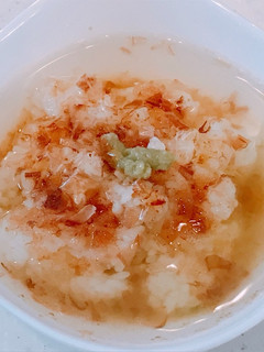 鰹節とわさびの特製だしの、だし茶漬け!-レシピのメイン写真