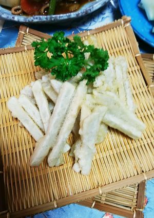 堀立て里芋のかき揚げ！-レシピのメイン写真