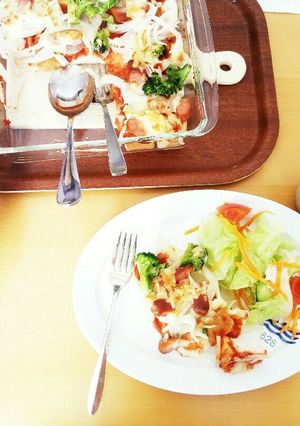 たっぷりピザパン(3~4人前)-レシピのメイン写真