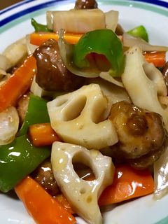 俺流!野菜シャキシャキ豚こま肉で黒酢酢豚-レシピのメイン写真