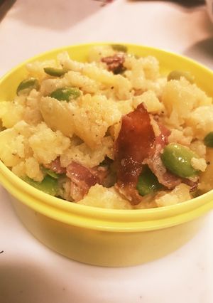 カリカリベーコンと枝豆のおつまみポテサラ-レシピのメイン写真