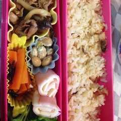 รูปของ 高校生の秋のお弁当