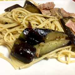 รูปของ 口臭◎ ナスと生姜のあっさり和風パスタ