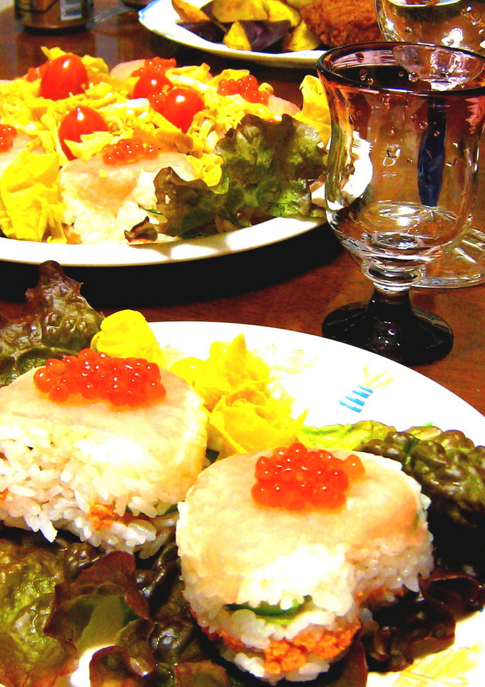 押し寿司風おにぎり♫♬-レシピのメイン写真