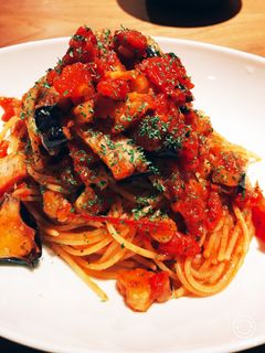 ナスとベーコンのトマトパスタ-レシピのメイン写真