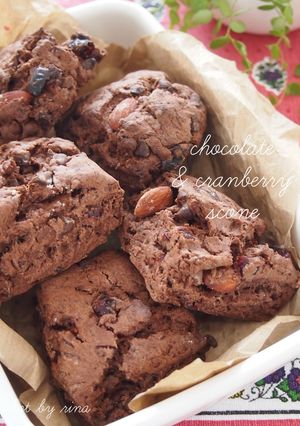 バター・卵無し☆簡単チョコスコーン-レシピのメイン写真