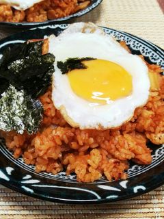 簡単☆我が家の節約キムチチャーハン♪-レシピのメイン写真