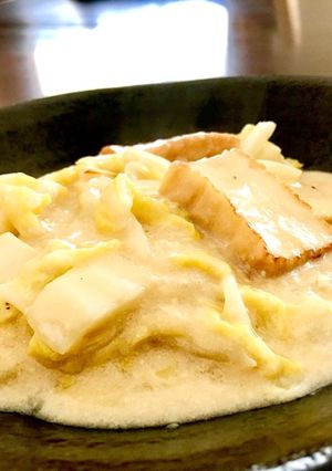 ヘルシー！厚揚げと白菜の豆乳クリーム煮-レシピのメイン写真