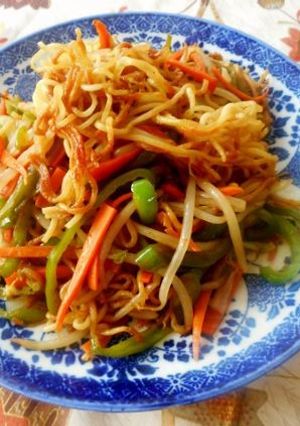 カリカリ麺が美味しい「普通の焼きそば」-レシピのメイン写真
