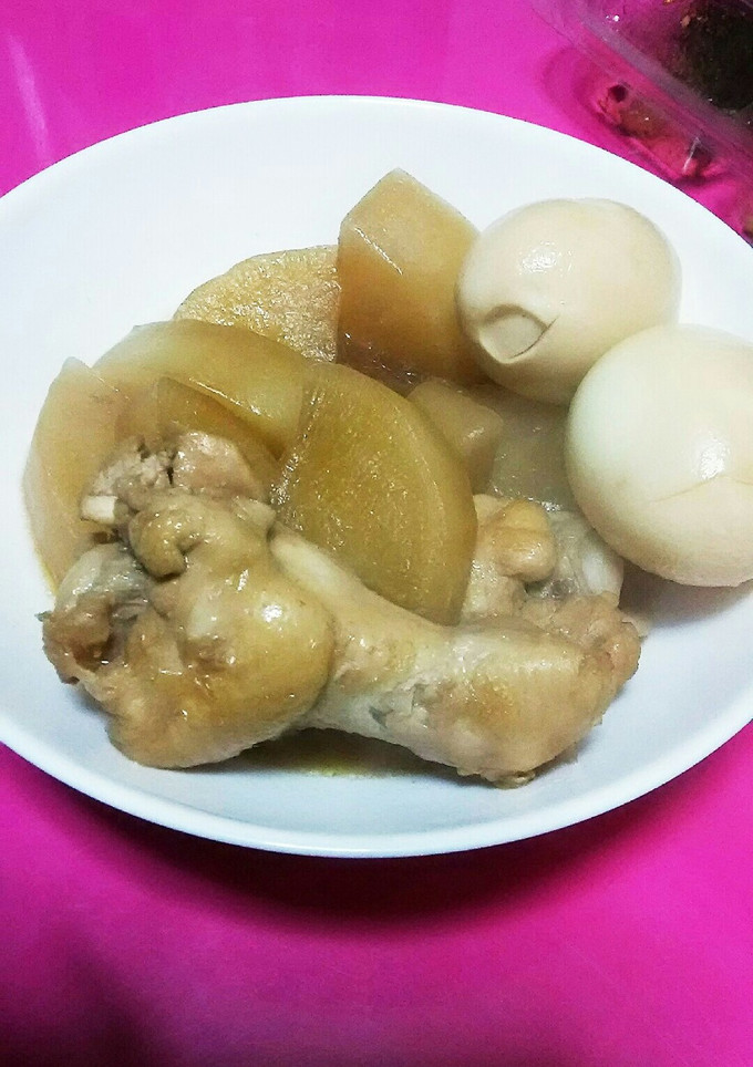 大根と手羽元と卵の煮物-レシピのメイン写真