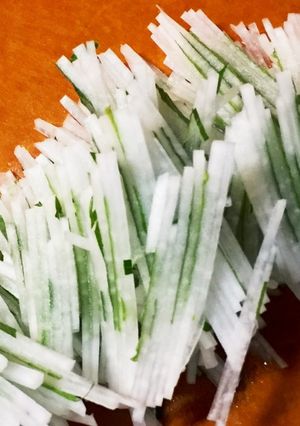 大根と青じそで！美味しい“刺身のつま”-レシピのメイン写真