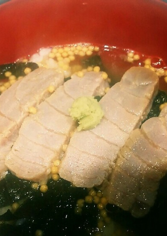 残ったお刺身で、海鮮ワサビ茶漬け-レシピのメイン写真