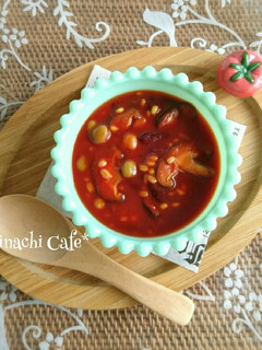 ほんのり紅茶香る❤もち麦入りトマトスープ-レシピのメイン写真